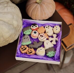 Halloweensky macarons box 15ks