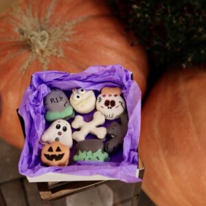 Halloweensky macarons box 8ks